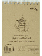 Spiralblock Skizze leicht graues 100% RCP Authentic A5 - 70 Blatt, 100 g/qm, matt