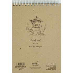 Spiralblock Skizze leicht graues 100% RCP Authentic A4 -...