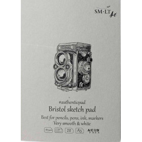 Spiralblock Authentic DIN A5 - Bristolkarton, 30 Blatt,...