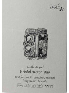 Spiralblock Authentic DIN A5 - Bristolkarton, 30 Blatt, extra weiß, 185 g/qm