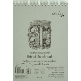 Spiralblock Authentic DIN A4 - Bristolkarton, 30 Blatt,...