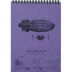 Spiralblock Authentic DIN A5 - Ingres Papier, 25 Blatt,...