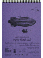 Spiralblock Authentic DIN A4 - Ingres Papier, 30 Blatt, 130 g/qm