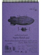 Spiralblock Authentic DIN A4 - Ingres Papier, 30 Blatt, 130 g/qm