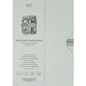 Zeichenblock Bristolkarton Authentic im Schuber 185 g/qm...