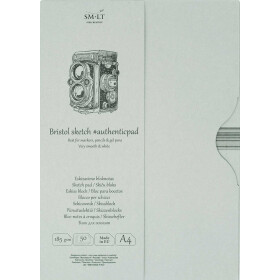 Zeichenblock Bristolkarton Authentic im Schuber 185 g/qm...