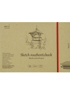 Skizzenheft Authentic 17x24 cm - natur RCP Papier, 32 Blatt, 100 g/qm