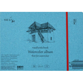 Skizzenheft Authentic 17 x 24 cm - 12 Blatt, rau, 280...