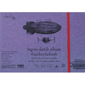 Skizzenheft Authentic 17x24 cm - Ingres Papier, 24 Blatt,...