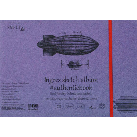 Skizzenheft Authentic 17x24 cm, Ingres Papier, 24 Blatt, 130 g/qm