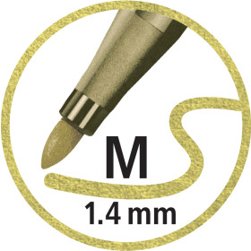 STABILO Pen 68 metallic 6er Metalletui mit Hängelasche