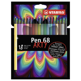STABILO Pen 68 18er Kartonetui "ARTY"