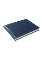 Skizzenbuch A5 quer Ganzefalin - 176 Seiten, 100g/qm - blau