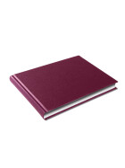 Skizzenbuch A5 quer Ganzefalin - 176 Seiten, 100g/qm - rot