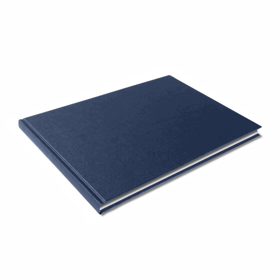 Skizzenbuch Ganzefalin 100g/qm - A4quer blau