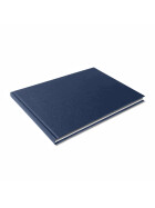 Skizzenbuch Ganzefalin 100g/qm - A4quer blau