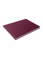 Skizzenbuch A4 quer Ganzefalin - 112 Seiten, 100g/qm rot