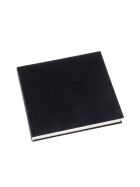 Skizzenbuch 21 x 21 cm Ganzefalin - 176 Seiten, 100g/qm - schwarz