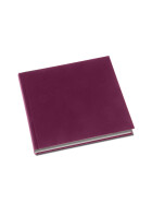 Skizzenbuch 21 x 21 cm Ganzefalin - 176 Seiten, 100g/qm - rot
