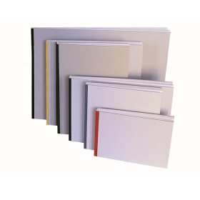 Projektskizzenbuch 29 x 29 cm - 132 Seiten, 100g/qm - Farbmix 5 Stk