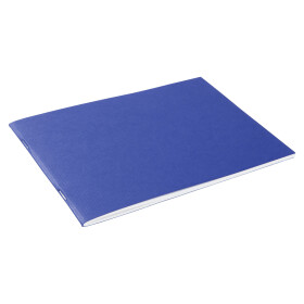 Zeichenheft 36 Seiten, 120g/qm , A5quer, blau