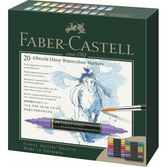 Aquarellmarker Albrecht Dürer - 20er Etui sortiert
