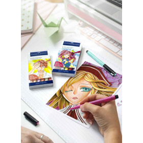 Tuschestift PITT® Artist Pen Manga 6er Etu Shojo - ersetzt 167130