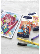 Tuschestift PITT® Artist Pen Manga Kaoiro, sortiert, 6er Etui