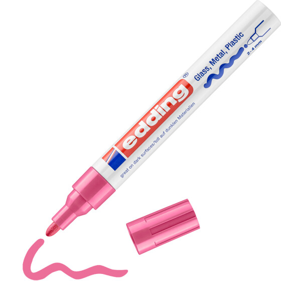 Glanzlackmarker 750 creative Rundspitze 2 - 4 mm - rosa