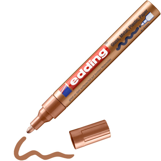 Glanzlackmarker 750 creative Rundspitze 2 - 4 mm - kupfer