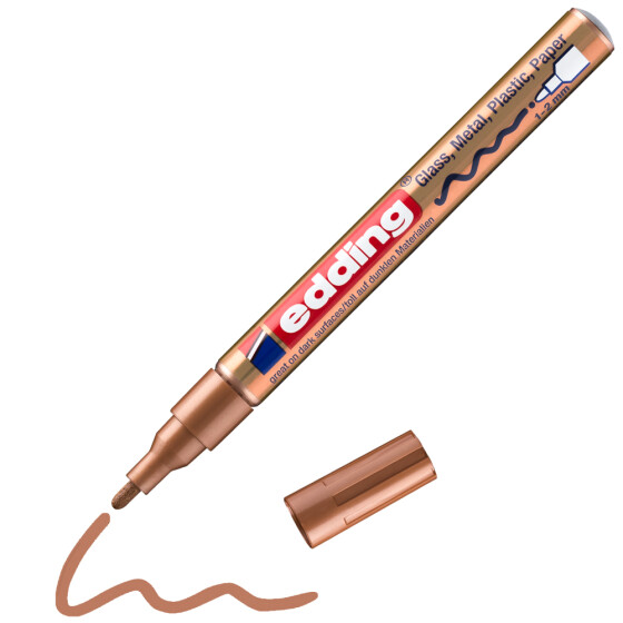 Glanzlackmarker 751 creative Rundspitze 1-2 mm - kupfer