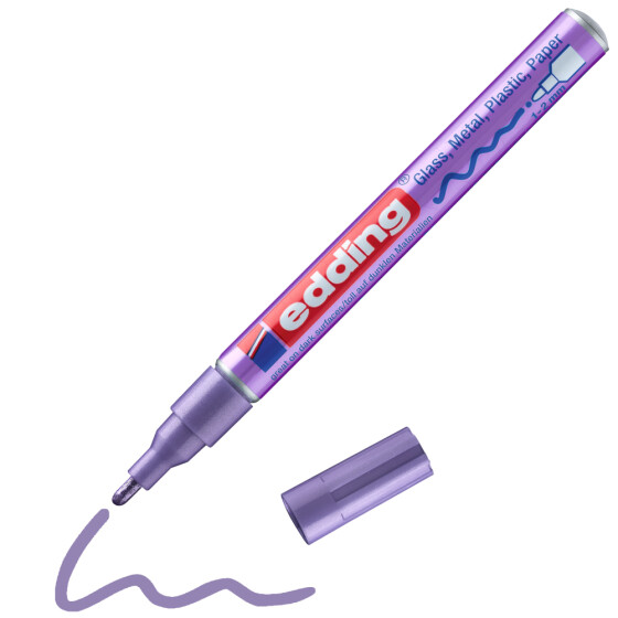 Glanzlackmarker 751 creative Rundspitze 1-2 mm - violett-metallic