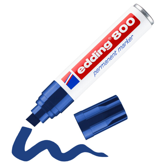 Permanentmarker 800 Keilspitze 4-12 mm - blau
