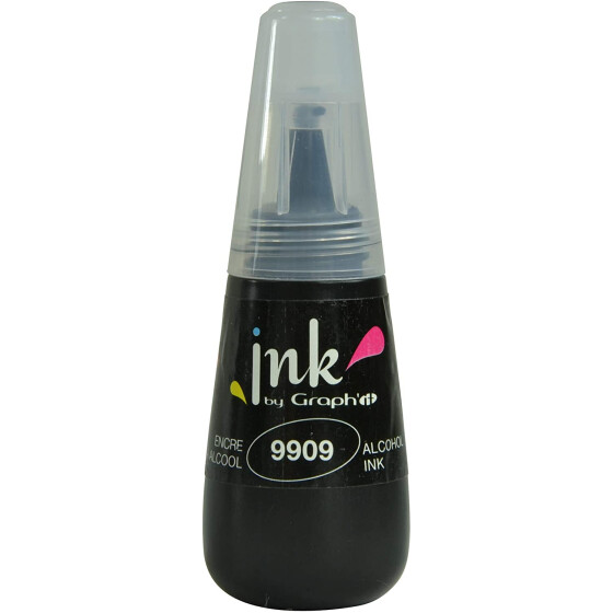 Graphit Nachfülltinte für Marker 25ml Farbe: 9909 - Black (K)