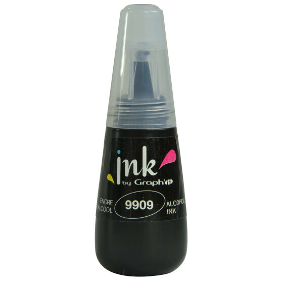 Graphit Nachfülltinte für Marker 25ml Farbe: 9909 - Black (K)