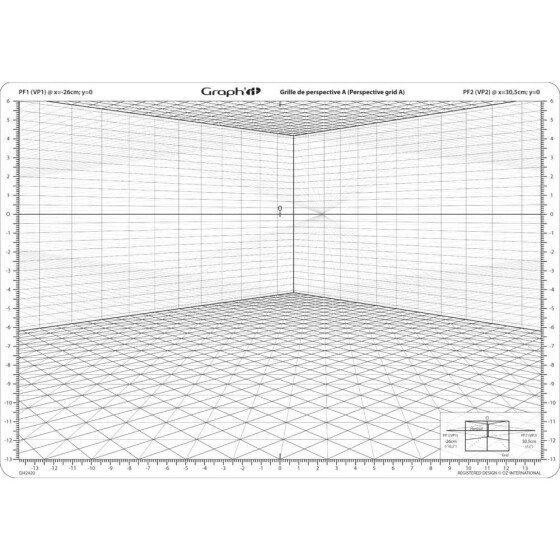 GRAPHIT Zeichenhilfe Perspektiv-Raster A