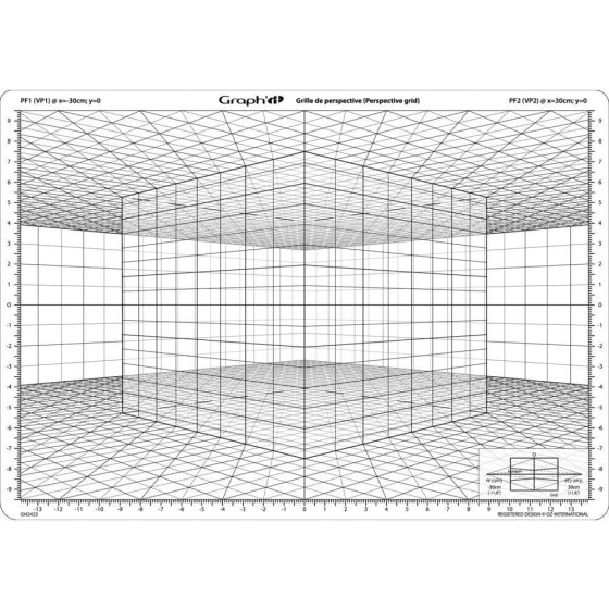 GRAPHIT Zeichenhilfe Perspektiv-Raster D