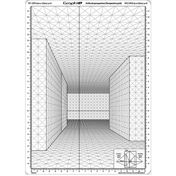 GRAPHIT Zeichenhilfe Perspektiv-Raster E