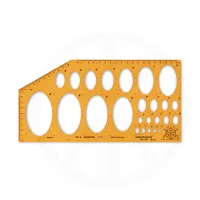 Ellipsenschablone Isometric 25 Ellipsen 4-65 mm –...