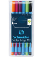 Kugelschreiber SLIDER EDGE XB - 6er - Etui farbig sortiert