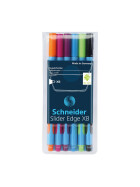 Kugelschreiber SLIDER EDGE XB - 6er - Etui farbig sortiert