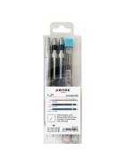 Druckblesitift NP 3 set mit Minen 0,3, 0,5, 0,7