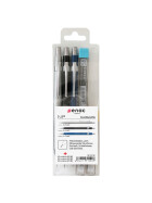 Druckblesitift NP 3 set mit Minen 0,3, 0,5, 0,7