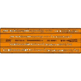 Schriftschablone Feinminenstift 0,50 mm