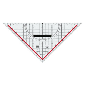 TZ-Dreieck, Hypothenuse 25cm, Plexi, abnehmb. Griff