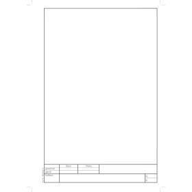 Zeichenblätter A4 hoch, 190 g/m², blanko Randdruck und Schul-Schriftfeld