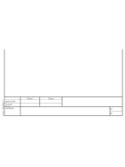 Zeichenblätter A4 hoch, 150 g/m², blanko Randdruck und Schul-Schriftfeld