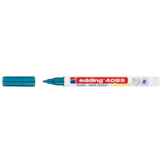 Kreidemarker e-4085 Rundspitze 1-2mm - blau-metallic