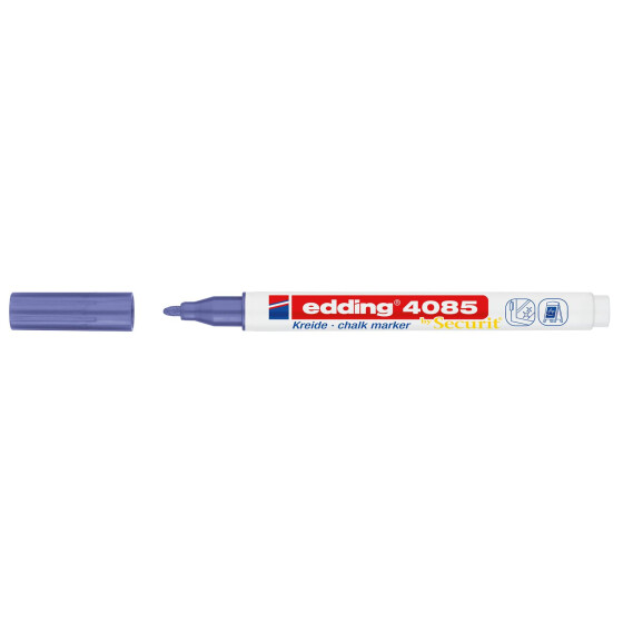 Kreidemarker e-4085 Rundspitze 1-2mm - violett-metall