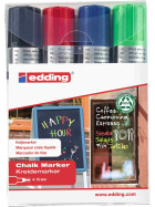 Kreidemarker 4090 Keilspitze 4-15 mm - 4er Set Grundfarben